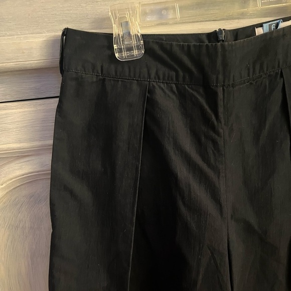 Fabiana Pigna‎ Black Wide Leg Pleated Cropped Trousers - Picture 7 of 7